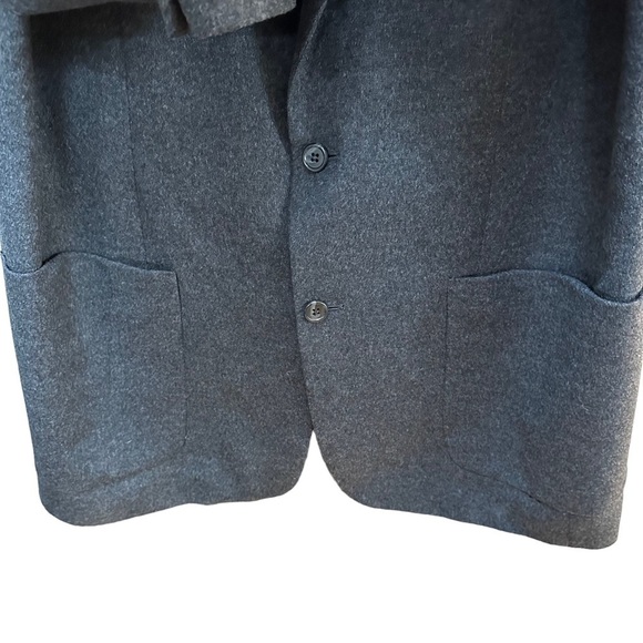 J. Crew Blazer Jacket Sport Coat 2 Button Wool Cashmere Gray Office Preppy 42R - Picture 3 of 11
